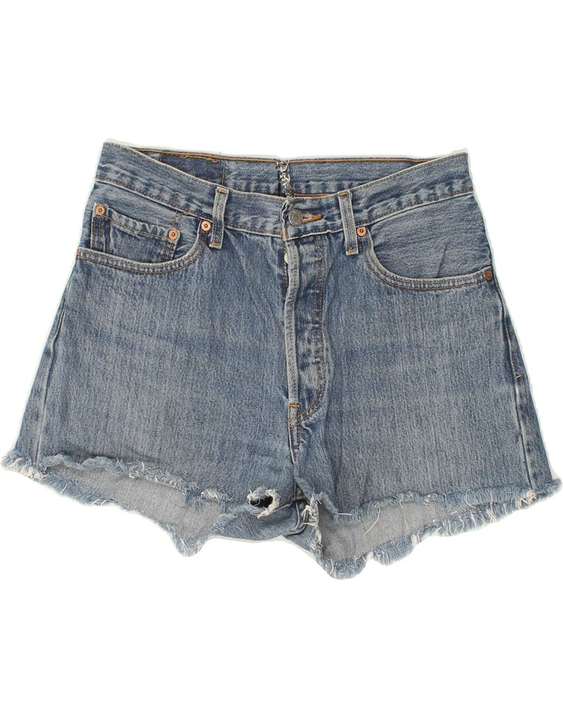 LEVI'S Womens 501 Denim Shorts W30 Medium Blue Cotton Vintage Levi's and Second-Hand Levi's from Messina Hembry 