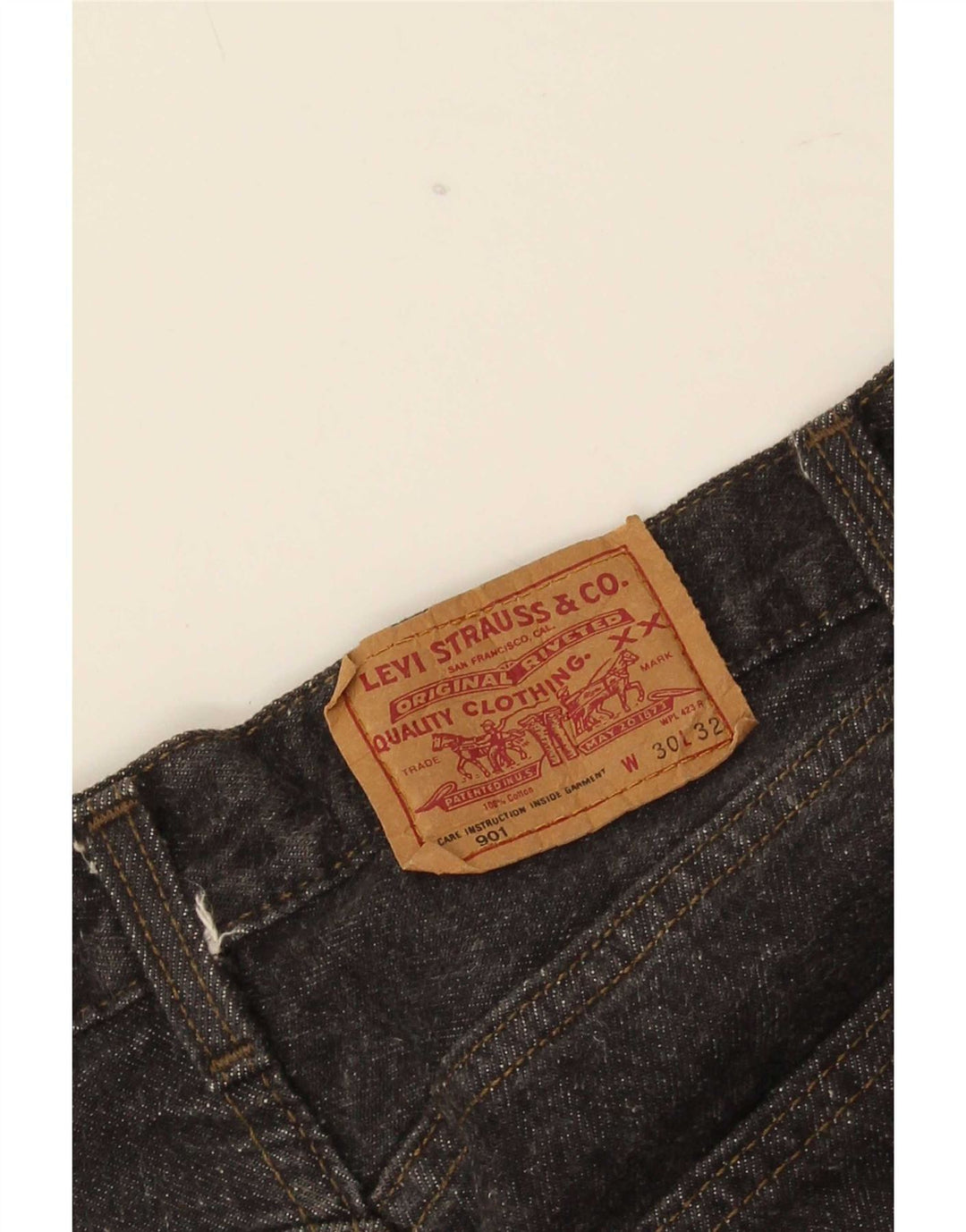 Levi's Mens 901 Tapered Jeans W30 L32 Black