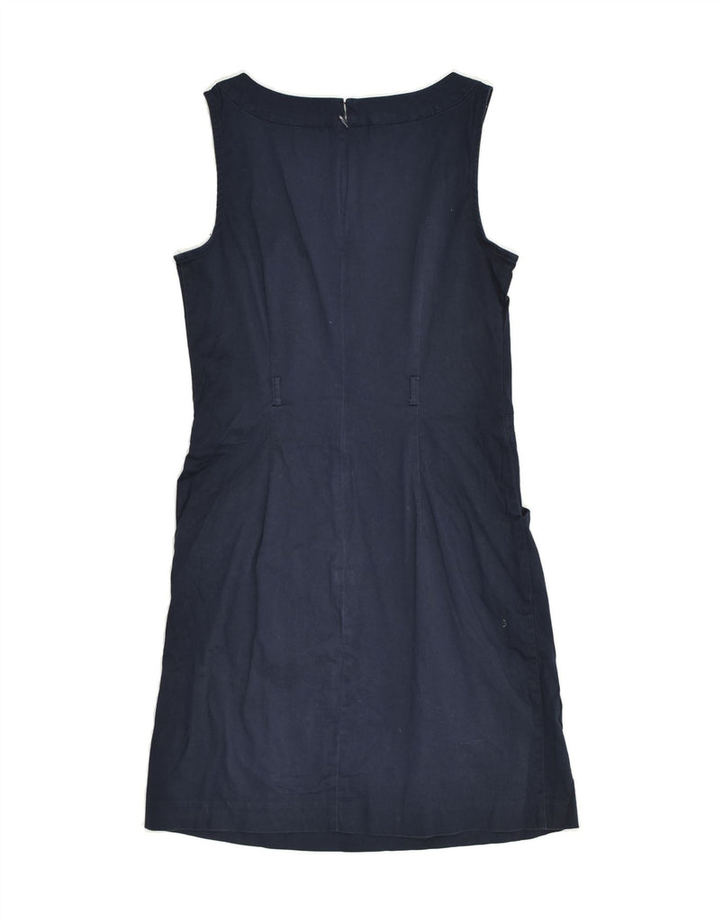 TOMMY HILFIGER Womens Sleeveless Sheath Dress US 6 Medium Navy Blue Cotton | Vintage Tommy Hilfiger | Thrift | Second-Hand Tommy Hilfiger | Used Clothing | Messina Hembry 