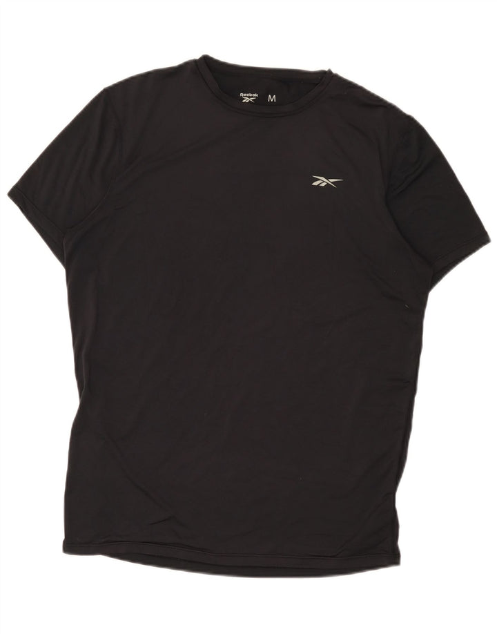 Reebok Mens T-Shirt Top Medium Black Polyester