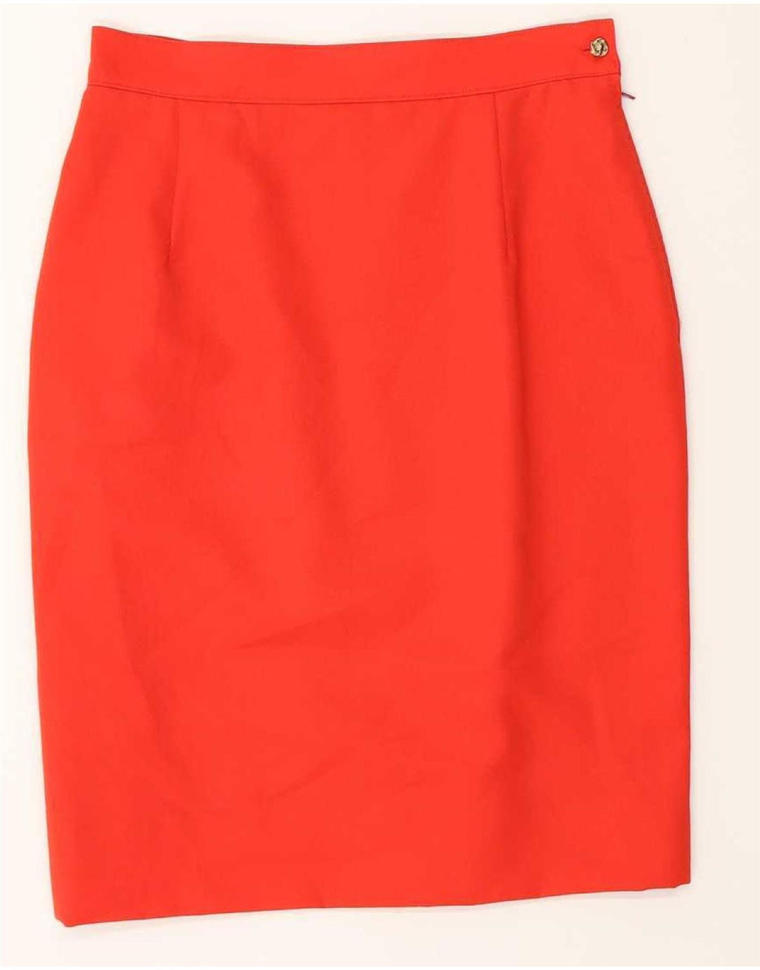Vintage Womens 6 Button 2 Piece Skirt Set UK 12 Medium W28  Red