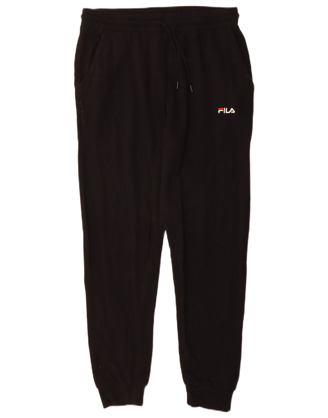 FILA Womens Tracksuit Trousers Joggers UK 14 Large  Black Cotton