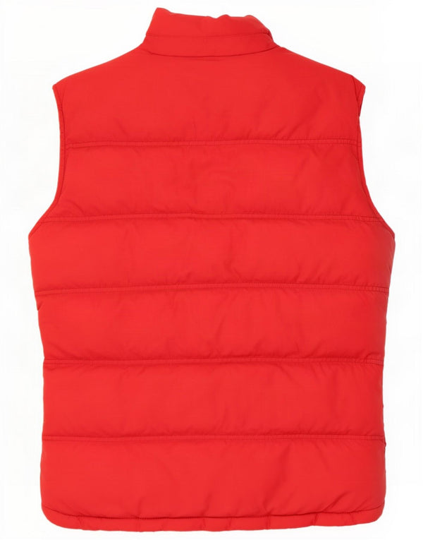 Jack Wills Mens Sherpa Padded Gilet UK 36 Medium Red Polyester