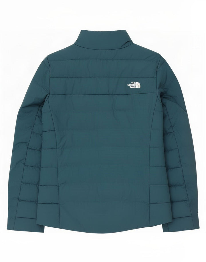 The North Face Womens Padded Jacket UK 14 Medium Blue Polyester