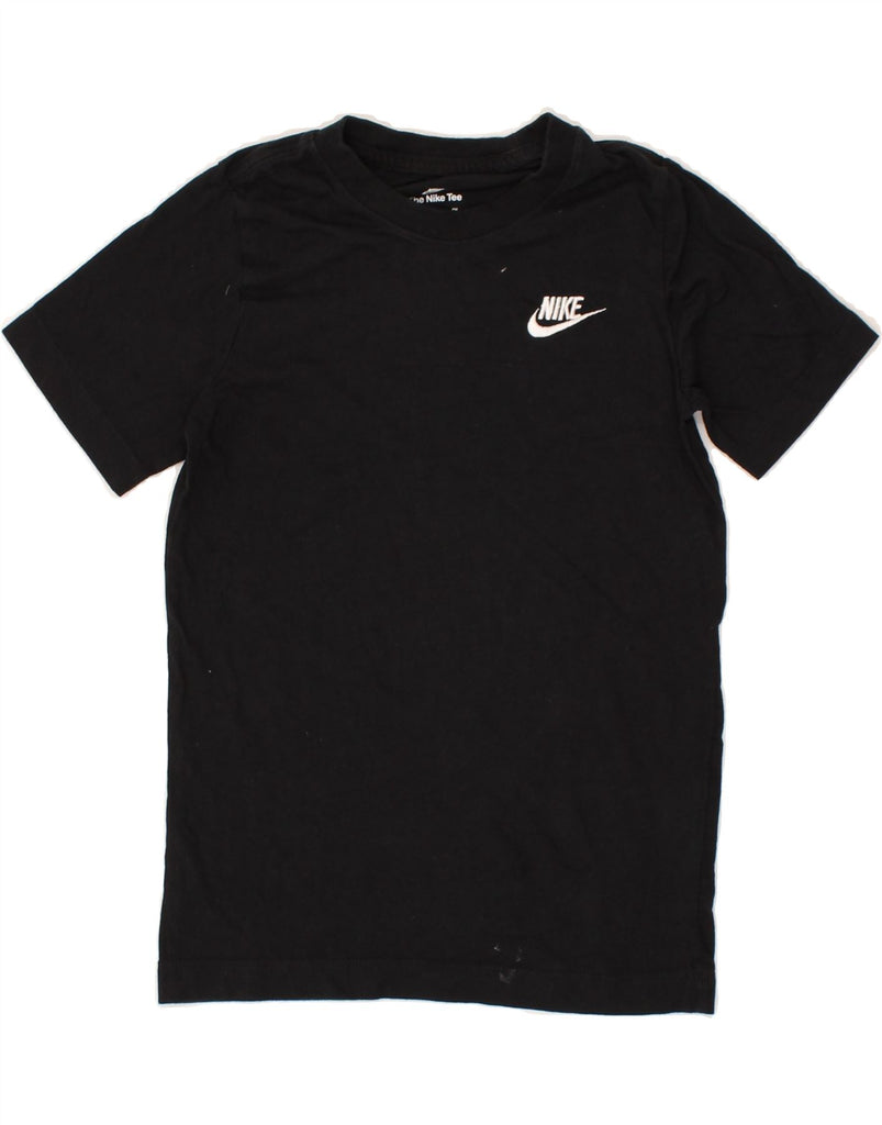 NIKE Boys T-Shirt Top 8-9 Years Small Black Cotton | Vintage Nike | Thrift | Second-Hand Nike | Used Clothing | Messina Hembry 