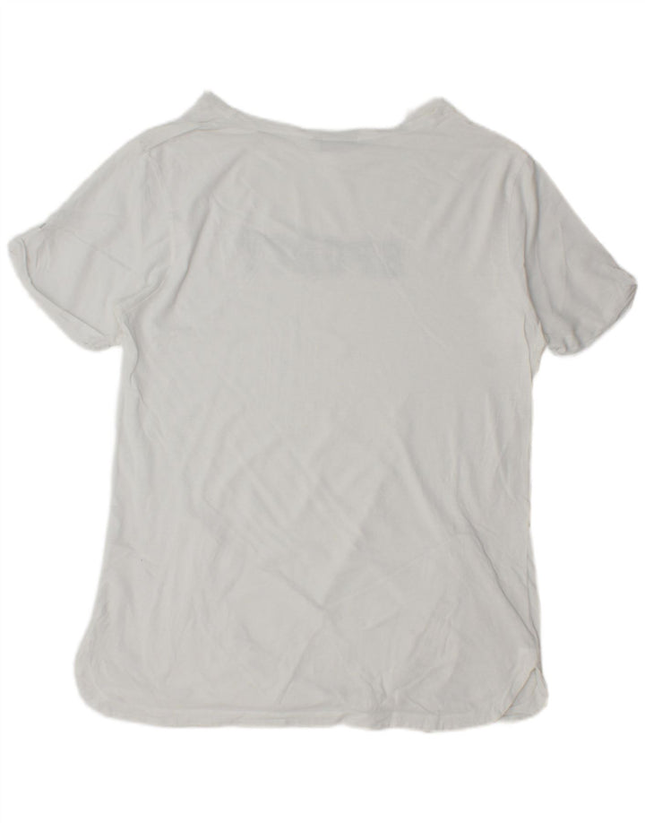 Ellesse Womens Graphic T-Shirt Top UK 18 XL White