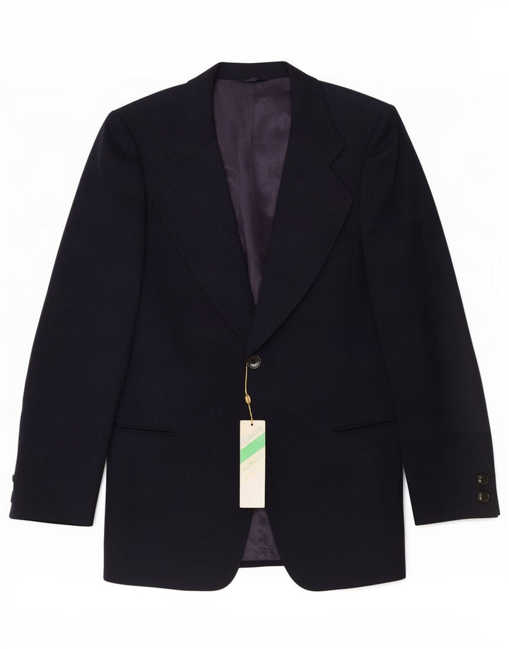Quantas Mens 2 Button Blazer Jacket IT 52 XL Navy Blue