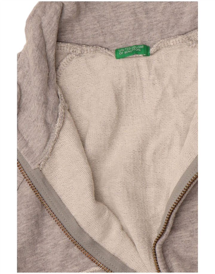 BENETTON Womens Tracksuit Top Jacket UK 14 Medium Grey
