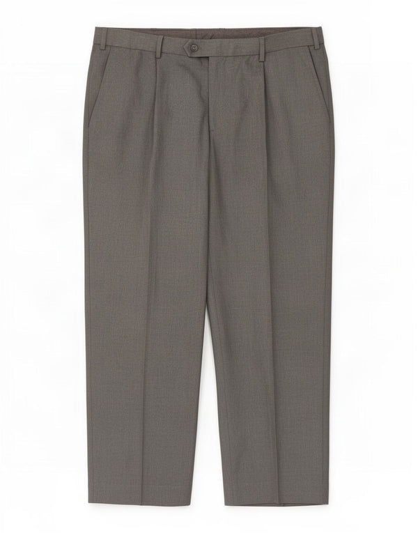Marks & Spencer Mens Regular Fit Suit Trousers W36 L29 Grey Polyester