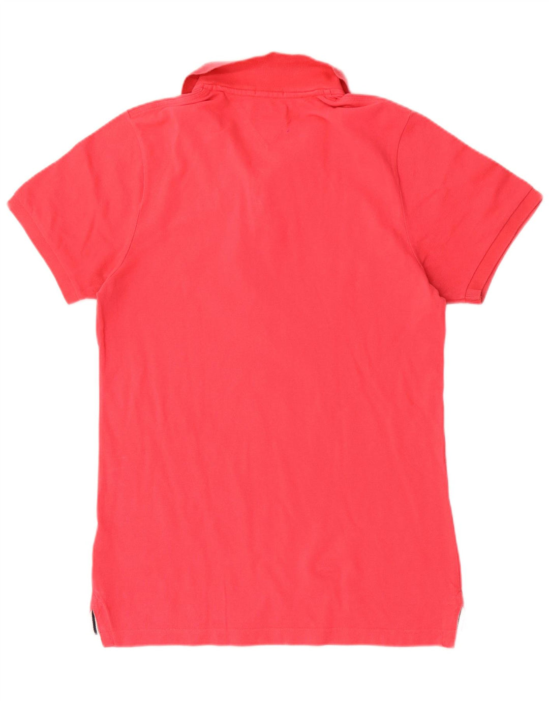 Tommy Hilfiger Mens Polo Shirt Large Pink Cotton