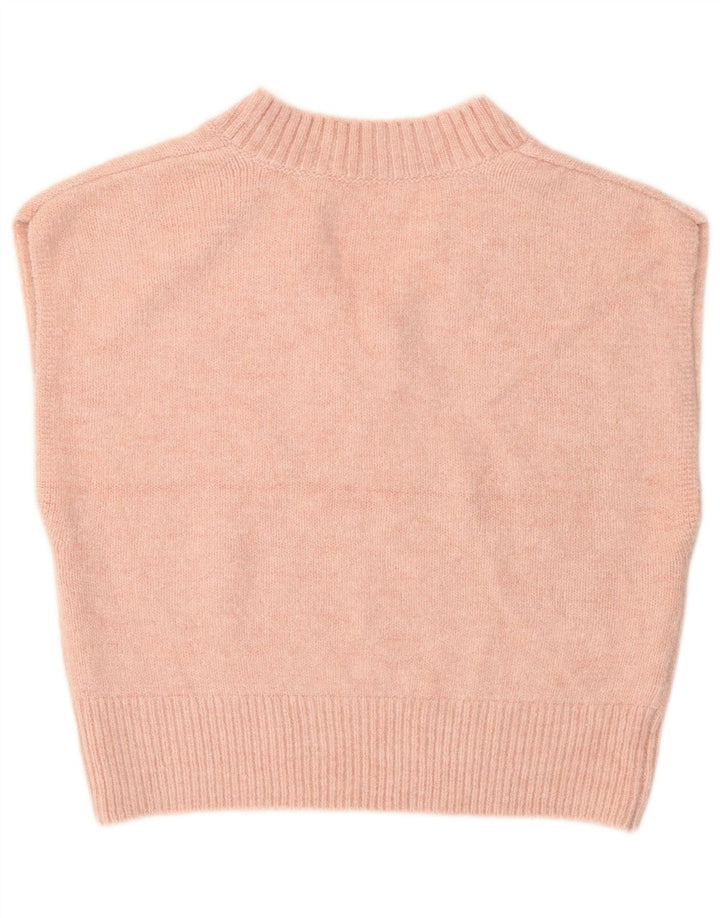 French Connection Womens Crop Vest Tank Top UK 14 Medium Pink