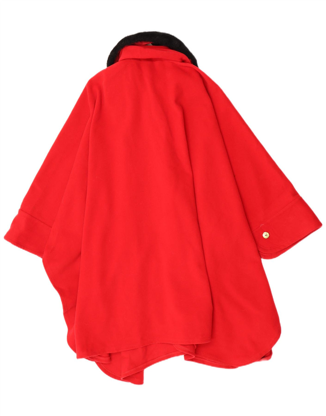 Vintage Womens Poncho Coat One Size Red