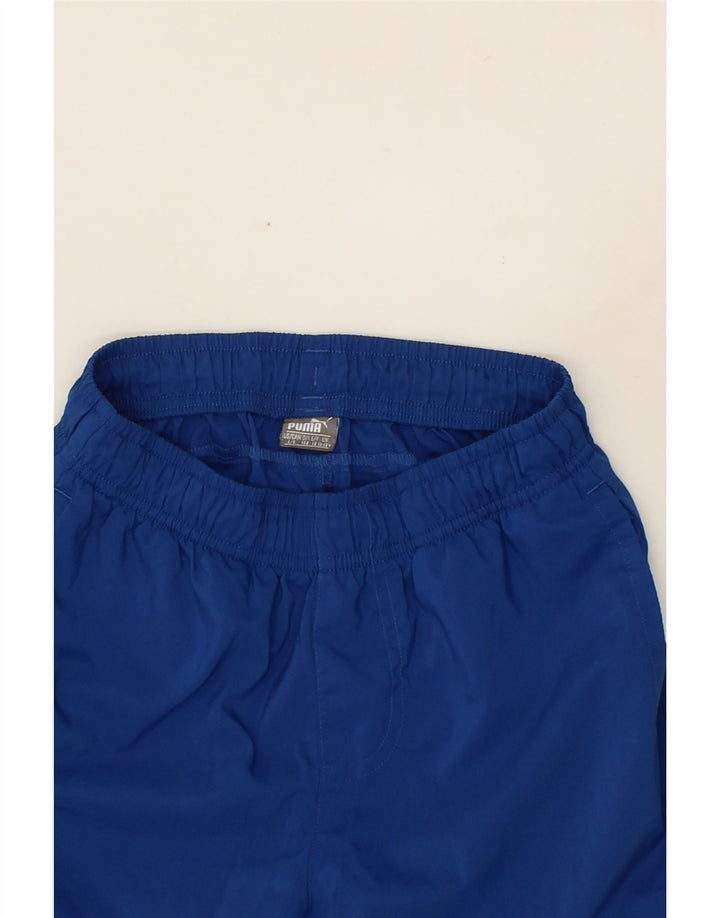 PUMA Boys Sport Shorts 11-12 Years Large  Blue Polyester Vintage Puma and Second-Hand Puma from Messina Hembry 