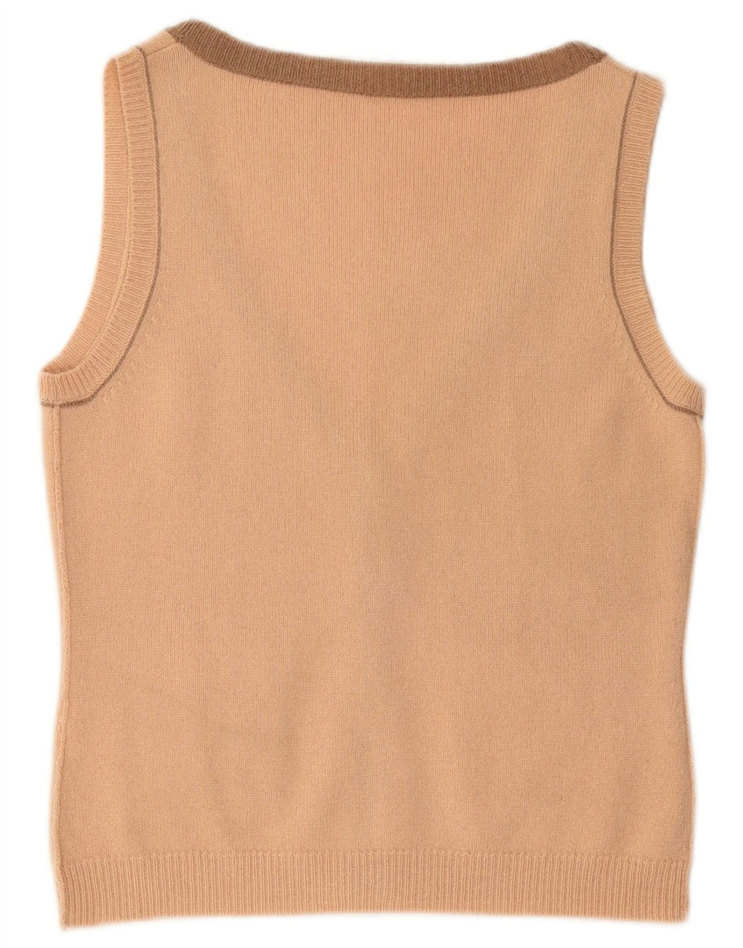 SCHUMACHER Womens Crop Sleeveless Cardigan Sweater UK 14 Large Pink Wool