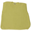 Zara Womens Oversized Vest Tank Top UK 10 Small Yellow Cotton