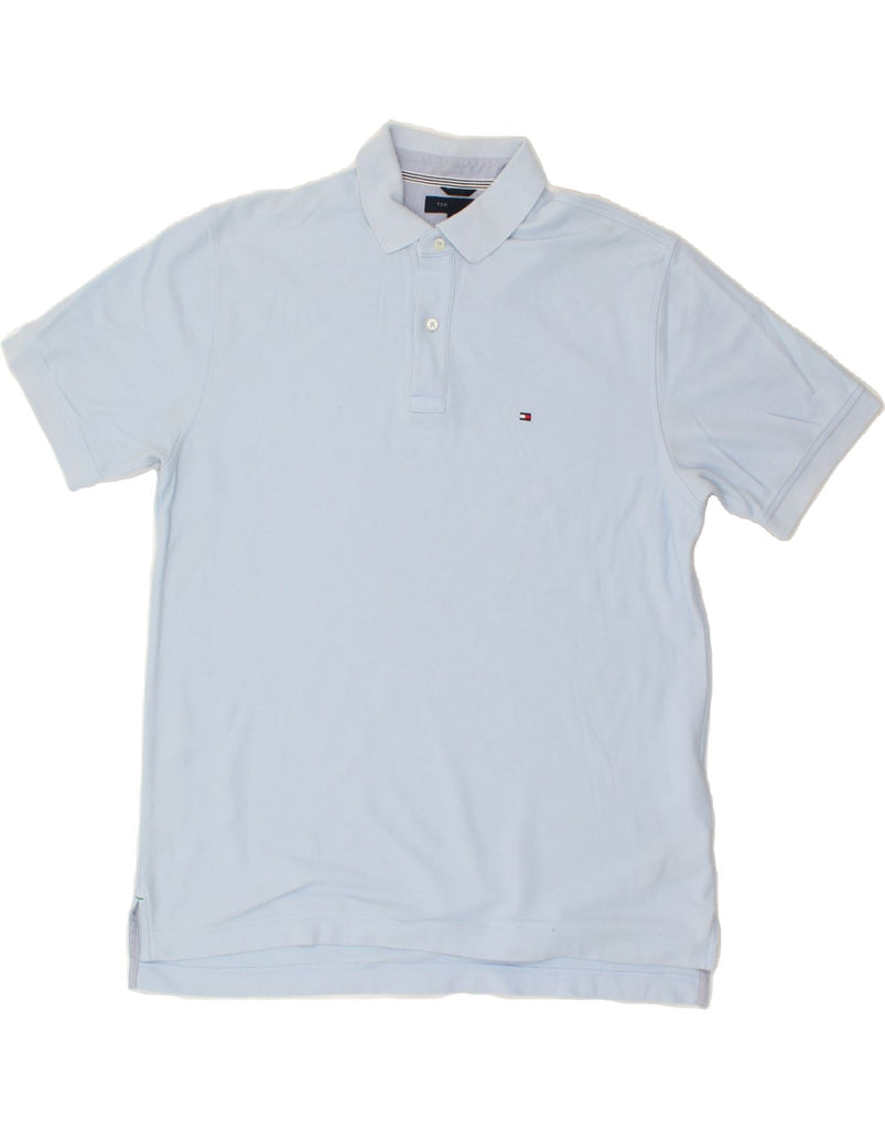 TOMMY HILFIGER Mens Polo Shirt Large Blue Cotton Vintage Tommy Hilfiger and Second-Hand Tommy Hilfiger from Messina Hembry 