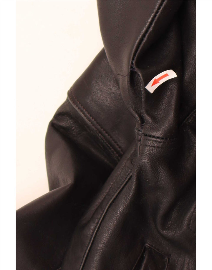 Vintage Mens Leather Jacket UK 38 Medium Black