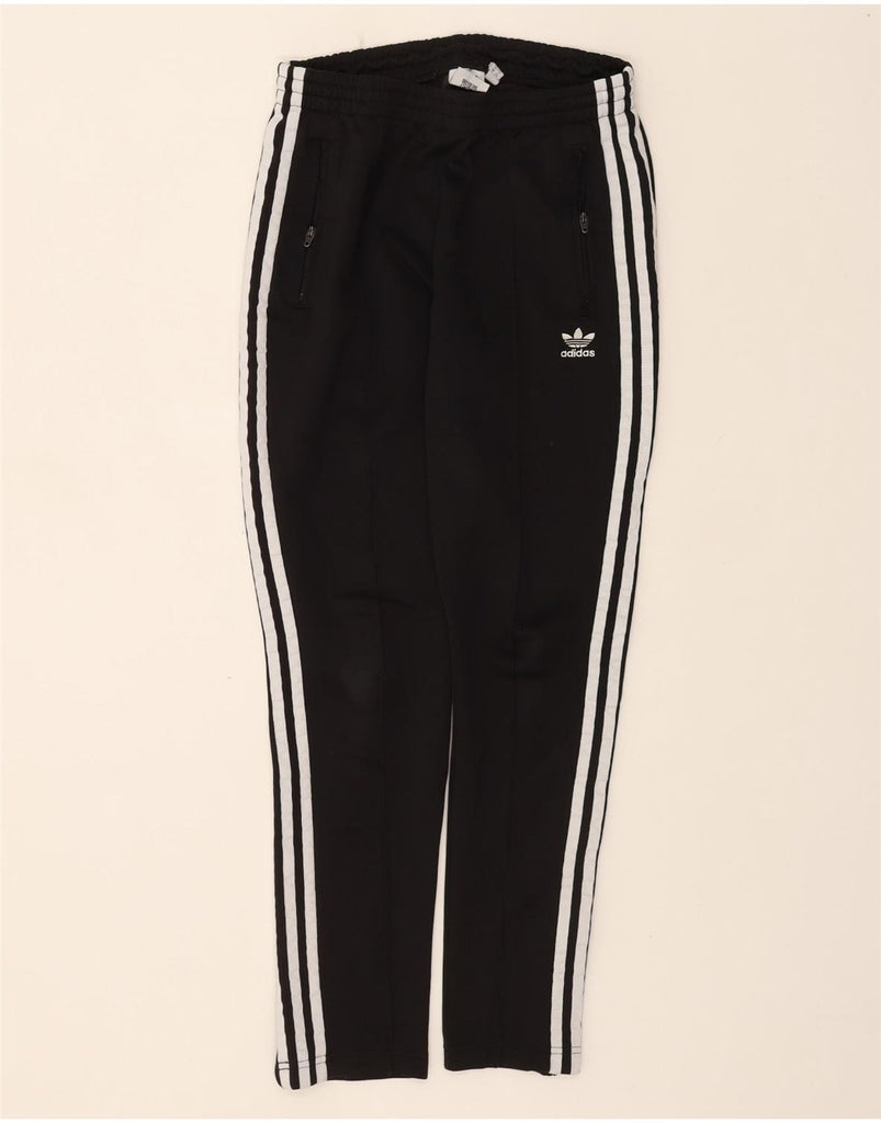ADIDAS Womens Tracksuit Trousers UK 12 Medium Black Polyester Vintage Adidas and Second-Hand Adidas from Messina Hembry 