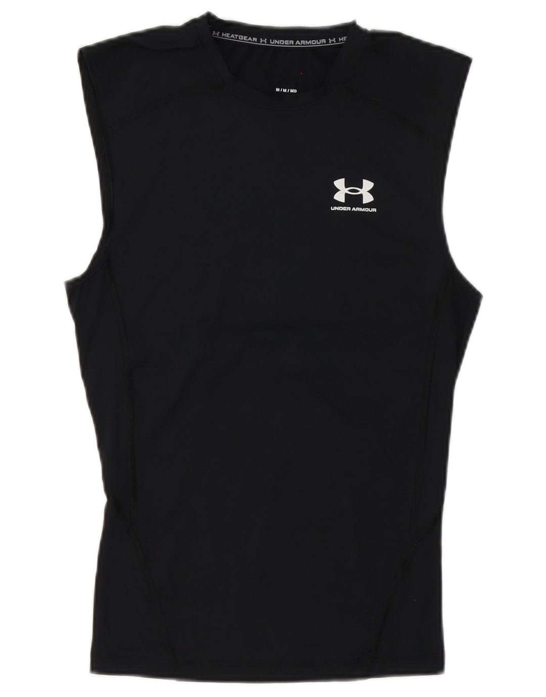 Under Armour Mens Heat Gear Vest Top UK 12 Medium Black Polyester
