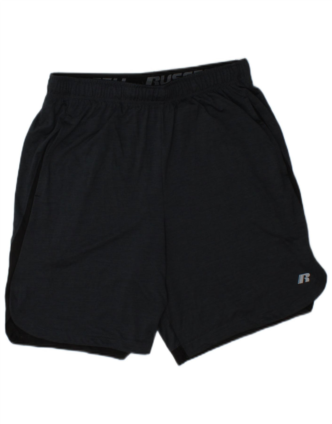 RUSSELL ATHLETIC Mens Dri-Power Sport Shorts Medium  Grey Colourblock