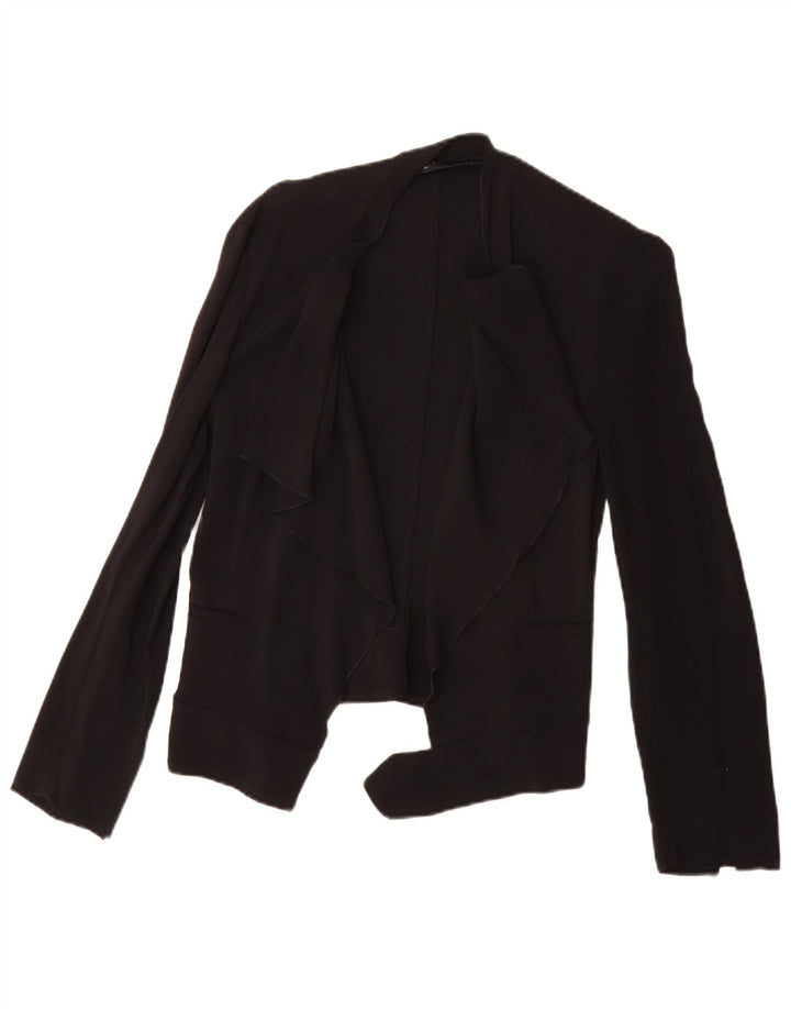 Zara Womens Open Blazer Jacket UK 10 Small Black