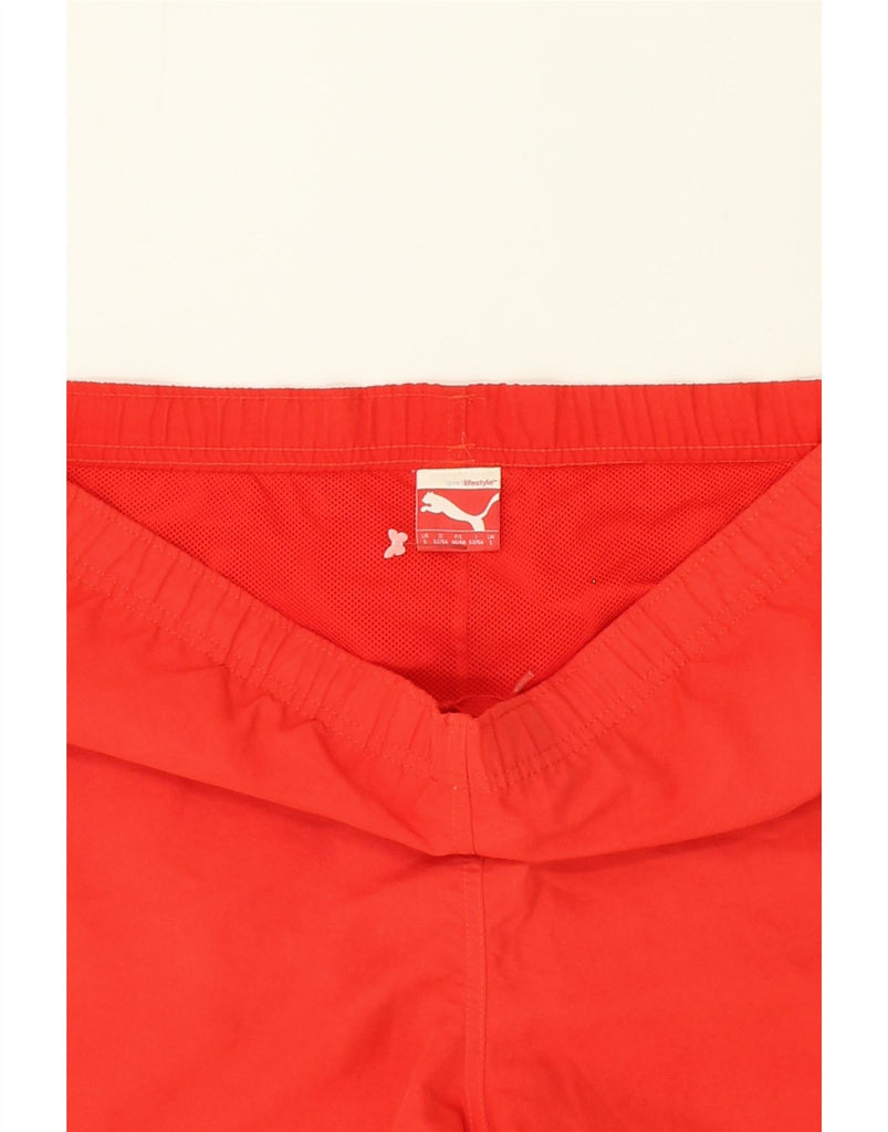 PUMA Mens Graphic Sport Shorts Large Red | Vintage Puma | Thrift | Second-Hand Puma | Used Clothing | Messina Hembry 