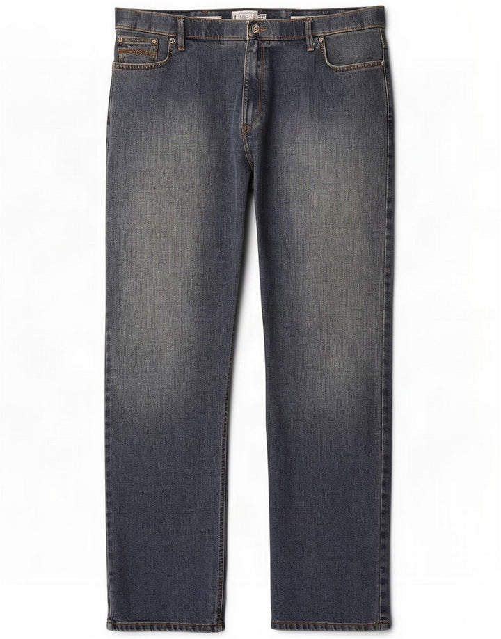 Marks & Spencer Mens Regular Straight Jeans W42 L33 Blue Cotton