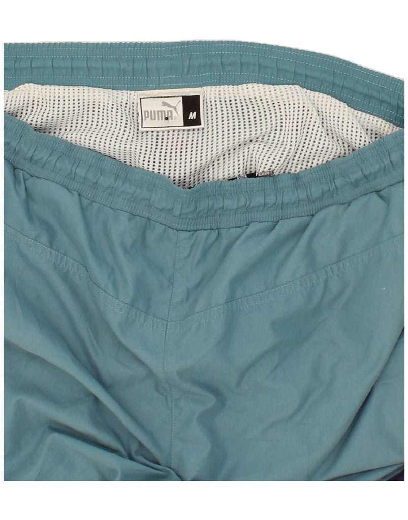 PUMA Mens Sport Shorts Medium Blue Polyester Vintage Puma and Second-Hand Puma from Messina Hembry 