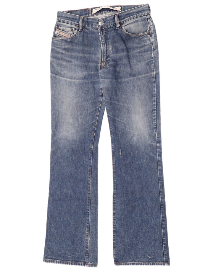 Diesel Womens Distressed Bootcut Jeans W31 L33 Blue Cotton
