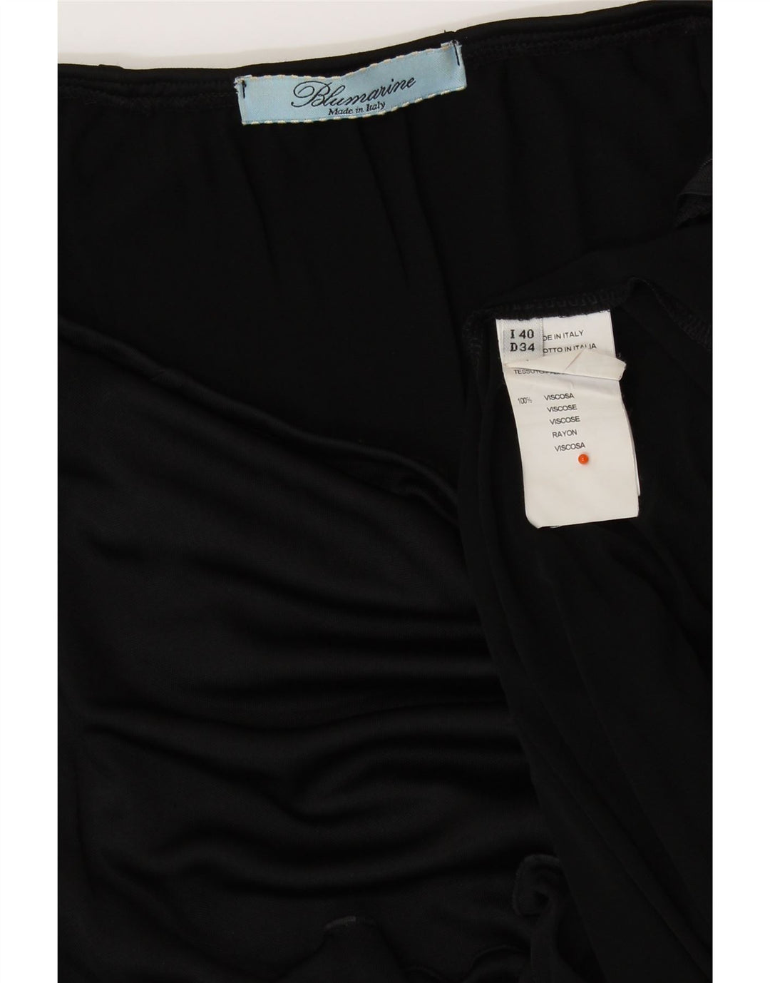 Blumarine Womens High Waist Maxi Skirt IT 40 Small W26  Black Viscose