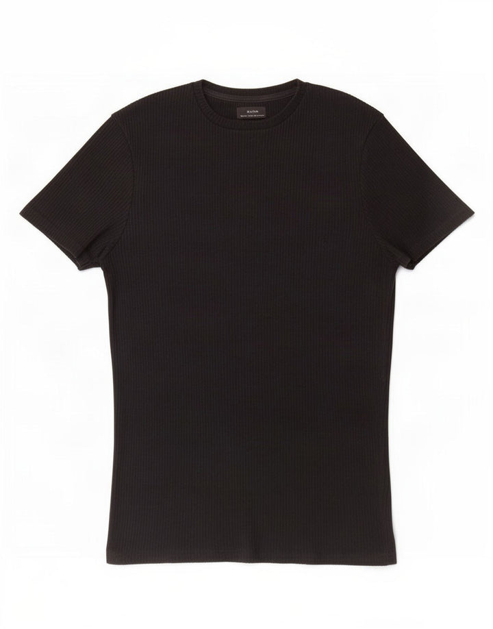 Zara Mens T-Shirt Top Large Black