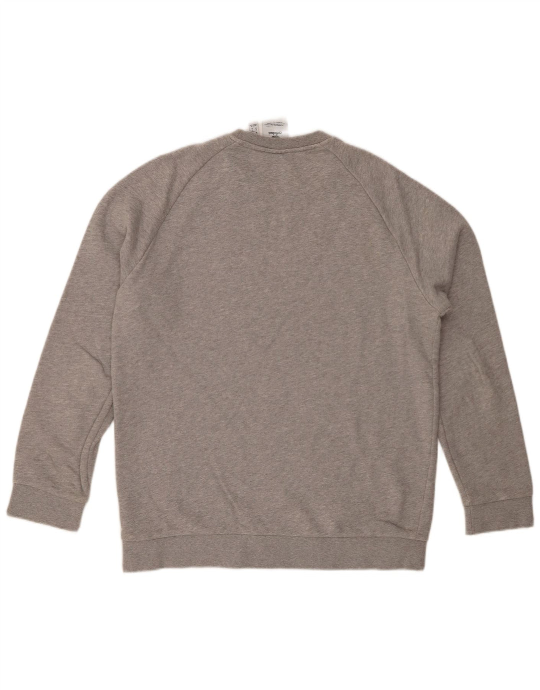 ADIDAS Mens Sweatshirt Jumper Medium Grey Cotton