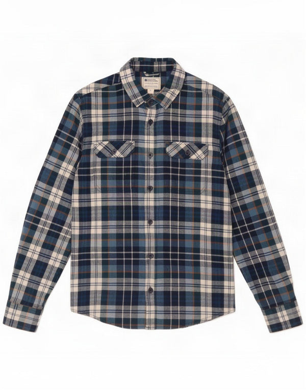 Mountain Warehouse Mens Flannel Shirt Medium Navy Blue Check