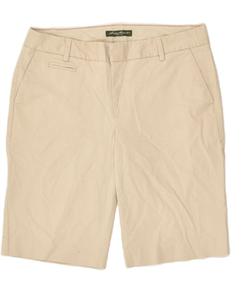 EDDIE BAUER Womens Chino Shorts US 10 Large W32  Beige Cotton Vintage Eddie Bauer and Second-Hand Eddie Bauer from Messina Hembry 