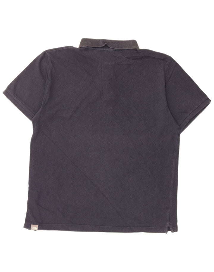 THE NORTH FACE Mens Polo Shirt Medium Navy Blue Cotton