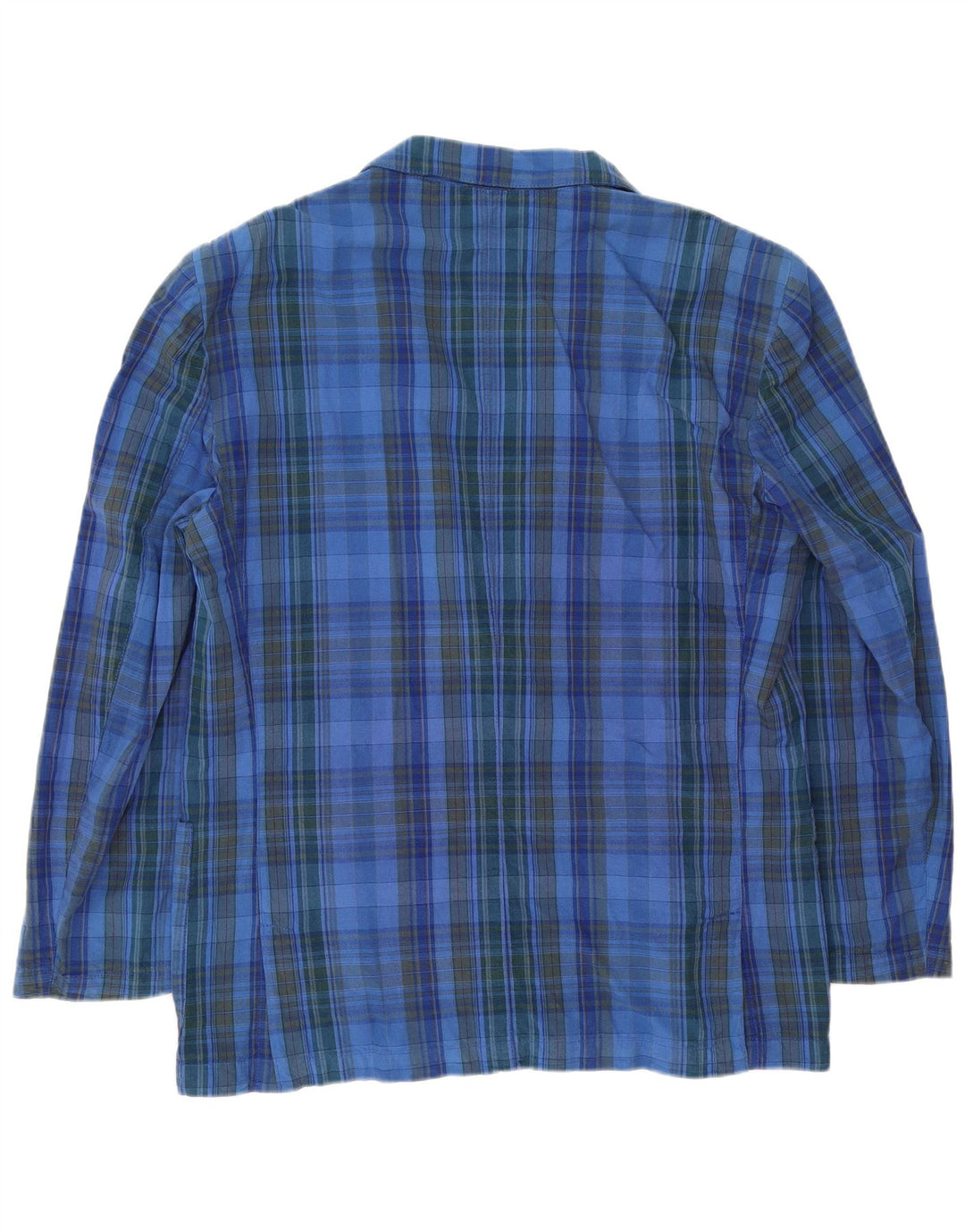 Carrera Mens 2 Button Blazer Jacket UK 40 Large Blue Check