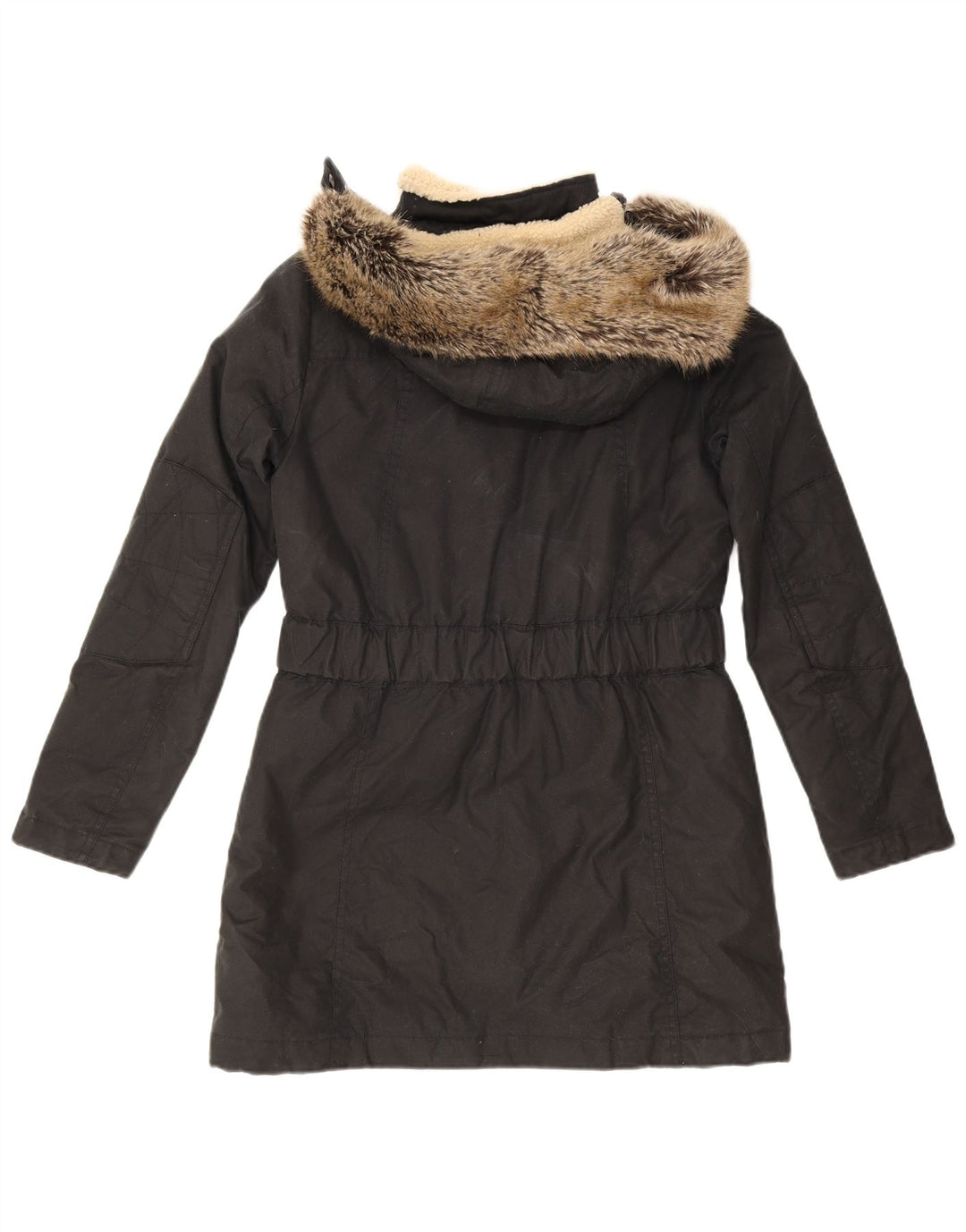 Barbour Womens Hooded Oversized Padded Coat UK 10 Small Black