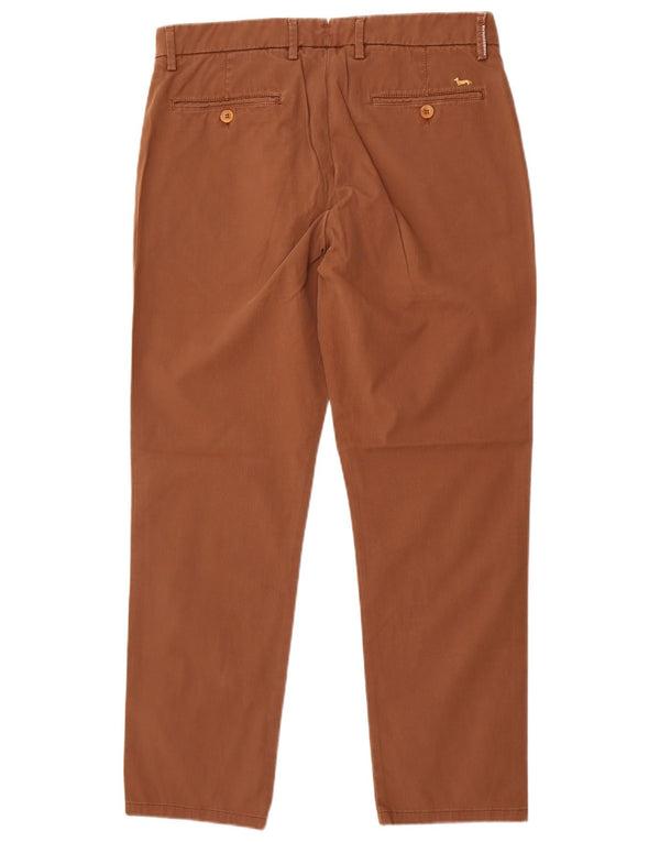 Harmont & Blaine Mens Straight Chino Trousers IT 50 Large W34 L28 Brown