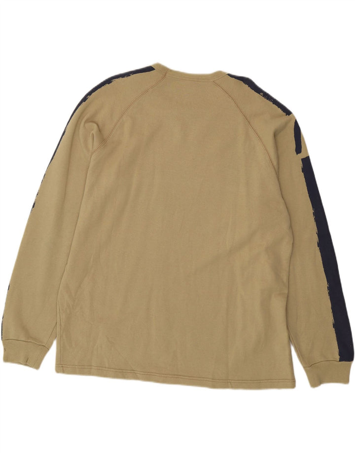 REPLAY Mens Sweatshirt Jumper XL Khaki Colourblock Cotton