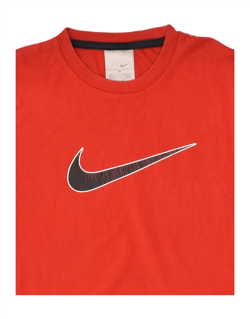 NIKE Mens Graphic T-Shirt Top UK 39/41 Medium Red Cotton | Vintage Nike | Thrift | Second-Hand Nike | Used Clothing | Messina Hembry 