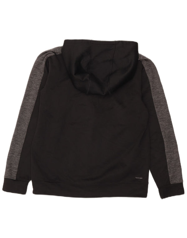 Adidas Mens Climalite Zip Hoodie Sweater Medium Black Colourblock