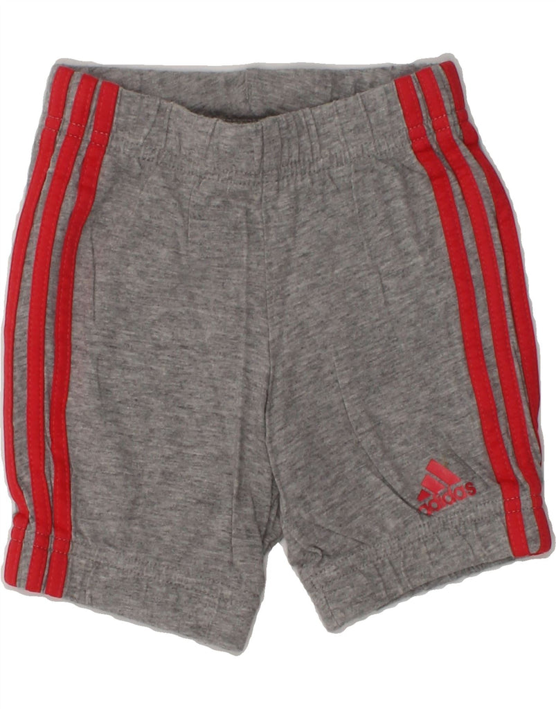 ADIDAS Baby Girls Sport Shorts 18-24 Months Grey Cotton | Vintage Adidas | Thrift | Second-Hand Adidas | Used Clothing | Messina Hembry 