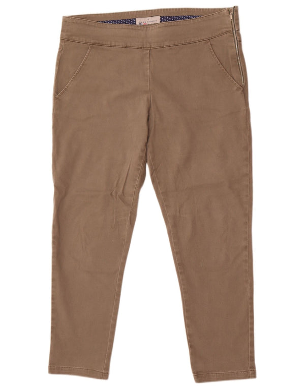 Crew Clothing Womens Slim Chino Trousers UK 14 Large W34 L26 Grey Cotton