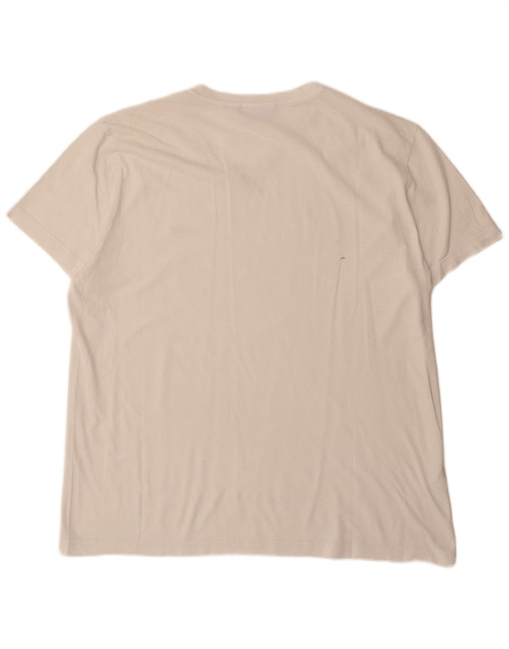 Lacoste Mens Regular Fit T-Shirt Top Size 7 2XL White Cotton