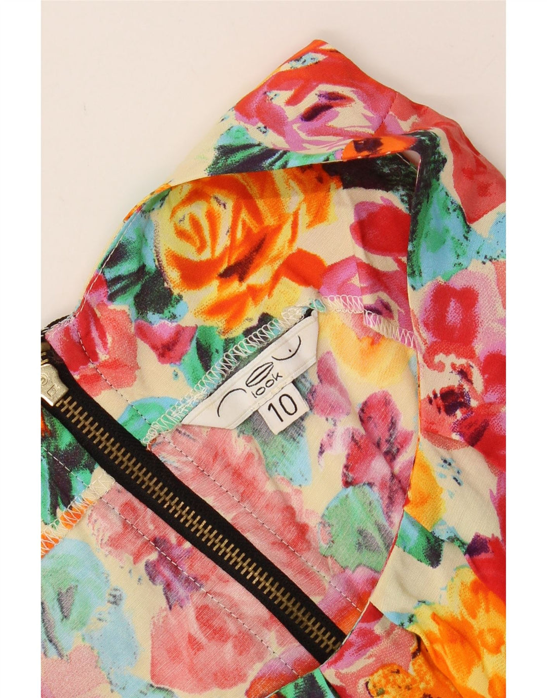 NEW LOOK Womens Sleeveless Blouse Top UK 10 Small  Multicoloured Floral Vintage NEW LOOK and Second-Hand NEW LOOK from Messina Hembry 