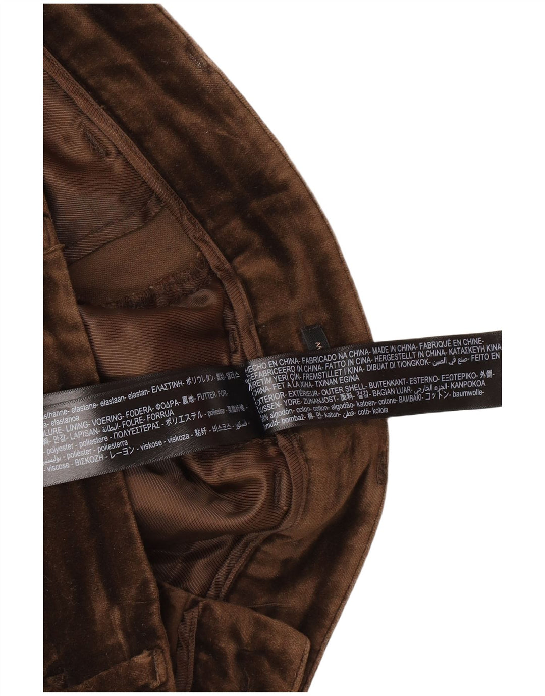 Massimo Dutti Womens Bootcut Chino Trousers EU 38 Small W28 L30 Brown