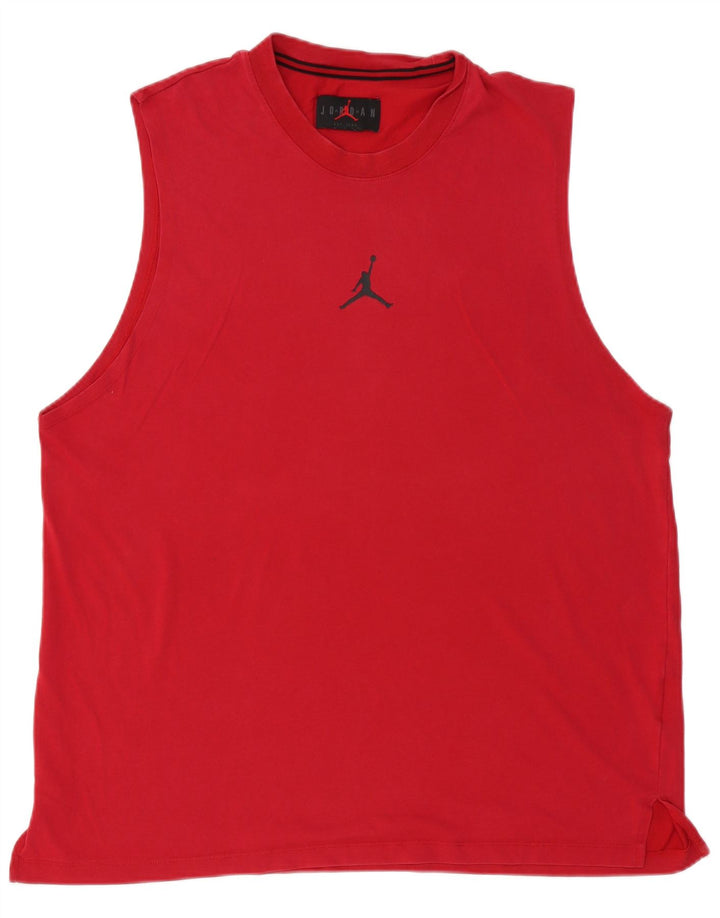 Jordan Mens Vest Top XL Red Cotton