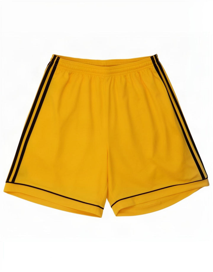 Adidas Mens Climalite Sport Shorts Large Yellow Polyester