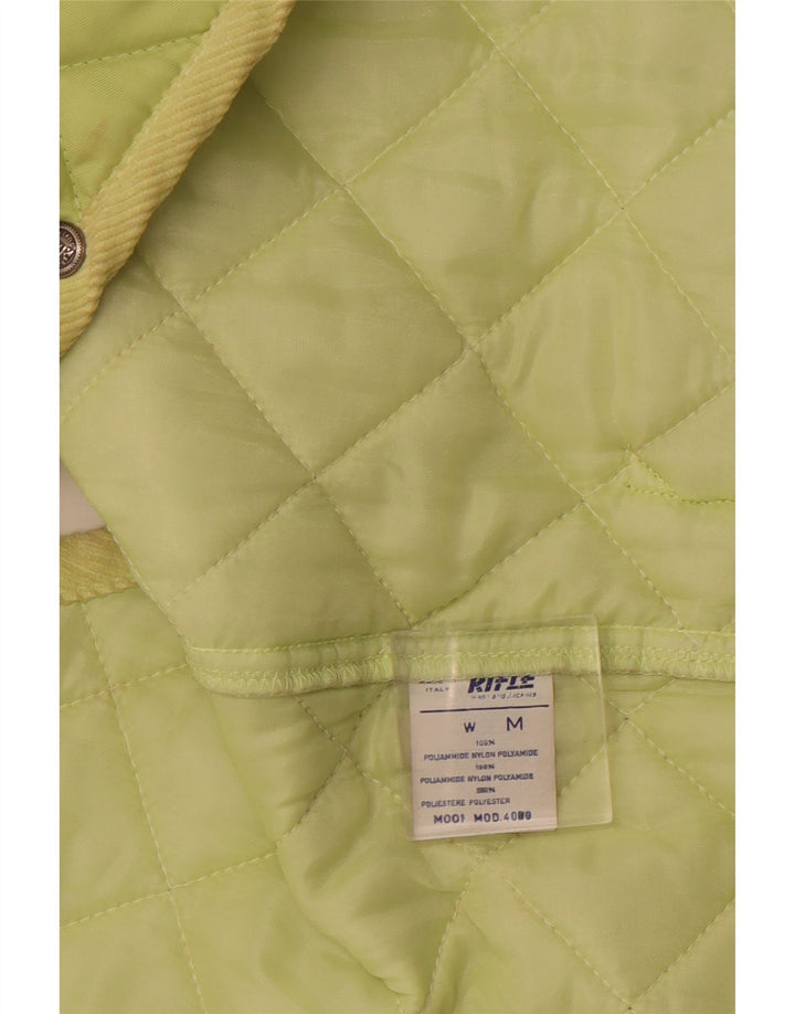 RIFLE Mens Quilted Gilet UK 38 Medium Green Polyamide