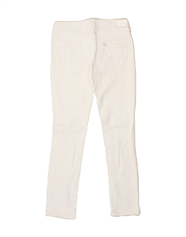 LEE Womens Slim Jeans W30 L31 White Cotton | Vintage Lee | Thrift | Second-Hand Lee | Used Clothing | Messina Hembry 